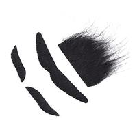 Bigote de Pelo Facial de Felpa para Halloween, Decoración de Fiesta de Disfraces, Accesorio para Barba y Cejas para Ocasiones Divertidas (tarjeta de papel verde)