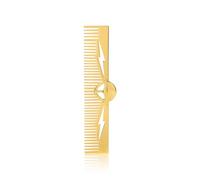 Bigote y barba peine, Fine Tooth Bigote Pocket Metal peine, Estilo de salón para hombres