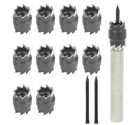BIGP 13 Piezas Juego de brocas para puntos de soldadura, Broca para soldadura por puntos de acero de alta velocidad, 3/8 pulgadas HSS cortador de soldadura por puntos removedor