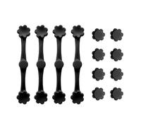 BIGP Hebillas Magnéticas para Air Fryer - 12 Piezas, Clips de Silicona Resistente al Calor para Sujetar Papel de Horno, Reutilizables y con Imanes Fuertes (Negro)