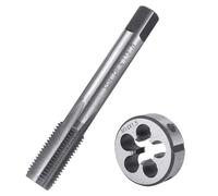 BIGP M14 x 1,5 mm Juego de de Machos de Roscar Métrica, Juego de Machos y Terraja HSS, Rosca Derecha y Cortador de Rosca Fina, Cortador de Roscar Recto Estriado