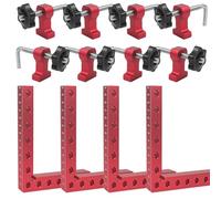 BIGP Regla de Posicionamiento de 90° Escuadras de Posicionamiento Ángulo Recto,140mm x 140mm Sargentos de Ángulo Recto, Sargento Escuadra Para Armarios, Marcos, Cajones