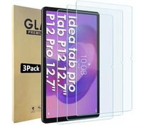 Bigqin 3 Piezas Pantalla de Protector Compatible con Lenovo Idea Tab Pro/Lenovo Tab P12 12.7", 2.5D Bubble Free/HD/Anti-Huella Cristal Templado Compatible con Lenovo Tab P12/ Lenovo Idea Tab Pro