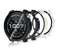 Bigqin 5 Piezas Funda Compatible con Amazfit Balance 2, Protector de Pantalla Compatible con Amazfit Balance 2- Transparente/Negro/Azul/Blanco