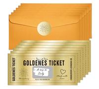 Bigqin 6 piezas DIY Tarjetas Rasca y Gana + Sobres Kraft + Adhesivos Rasca Corazón Dorado, Tarjetas Personalizadas Anunciar Embarazo Testigo Boda Anuncio Embarazo