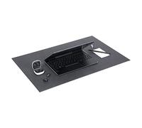 Bigso Box of Sweden ANNIE Alfombrilla de escritorio - elegante tapete de escritorio de fibra y papel - protector de mesa anti arañazos, anti manchas y anti rozaduras - negro