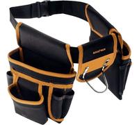 BIGSTREN Borsa Cintura Portaherramientas Marsupio Electricista Negro
