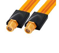 BIGtec 2 pasacables de ventana para satélite, puerta, ventana, acoplamiento SAT extremadamente plano, 26 cm