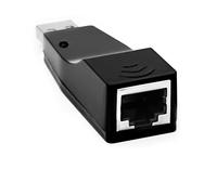 BIGtec - Adaptador USB Ethernet (adaptador USB LAN, para puerto de red, adaptador USB RJ45, convertidor LAN 10/100, led, Windows hasta Windows 8), color negro