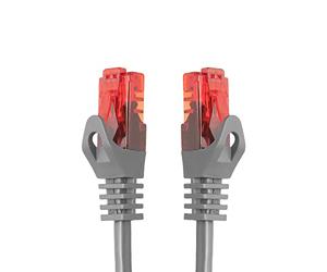 BIGtec - Cable de Red Gigabit Ethernet (2 Conectores RJ45, Cat. 5e, Cable de par Trenzado UTP, 1000 Mbit/s, para conmutadores, Conexiones DSL, Paneles de Conexiones, routers, modems, WAP) 2m - Grau