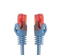 BIGtec Cable Ethernet Cable de Red 20m LAN de Conexion RJ45 Conector Gigabit POE azul 20 metros compatible Playstation PS4 PS5 xBox Switch Smat TV Box Router PC Laptop NAS