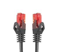 BIGtec Cable Ethernet Cable de Red 30m LAN de Conexion RJ45 Conector Gigabit POE negro 30 metros compatible Playstation PS4 PS5 xBox Switch Smat TV Box Router PC Laptop NAS