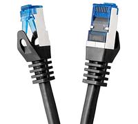 BIGtec Cable Ethernet CAT 7 2m Cable de Red Ethernet negro cable de conexión Cable LAN RJ45 CAT7 Cable patch