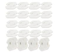 BIGtec tapa enchufes para bebes 20 piezas protector enchufes para bebes de enchufes con protección para niños protección contra enchufes para niños regletas protección con mecanismo giratorio