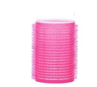 Bigudíes Rulos de pelo con agarre automático, juego rizadores mágicos for salón peluquería, herramientas peinado DIY for rizar sin calor, 6 uds(Rose red,1.5cm)