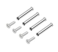 BIGULA 4 tornillos largos de cabeza plana para ventilador de computadora de 25 mm de grosor, tornillos largos de repuesto, tornillos de montaje de refrigeración eficiente