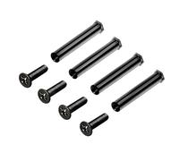 BIGULA 4 tornillos largos de cabeza plana para ventilador de computadora de 25 mm de grosor, tornillos largos de repuesto, tornillos de montaje de refrigeración eficiente