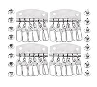 BIGULA 4 unids/set billetera cuero bolso bolso monedero llavero organizadores de filas 4-6 gancho cierre clip artesanía de cuero con remaches llavero clips