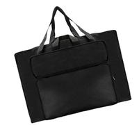 BIGULA Bolsa portátil para pintura de acuarela, tablero de dibujo, bolsa de almacenamiento, pequeña carpeta de arte con asa para obras de arte y lienzo, Black