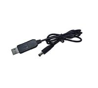 BIGULA Cable convertidor USB a DC5521 de 5 V a 5 V/9 V 12 V, ajuste de voltajes para lámpara LED, compatible con Bluetooth, cable convertidor USB para routers, altavoces, luces LED, ventilador USB