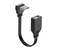 BIGULA Cable de extensión USB 2.0 macho a hembra, cable de datos USB de carga para disco duro, impresora, teclado, línea curva de 90°, cable de cámara