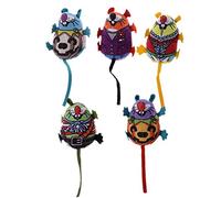 BIGULA Juguete interactivo para ratones de colores, suave, flocado, entrenamiento para gatos de interior, flexible para jugar Ra