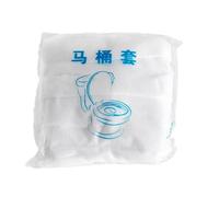 BIGULA Paquete de 100 fundas de inodoro impermeables y adecuadas para varias formas y tamaños de inodoro