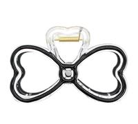 BIGULA Pinza transparente con lazo para moño para el pelo, pasador de pelo de sujeción fuerte, pinza para coletas de caballo, para peinar el cabello