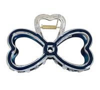 BIGULA Pinza transparente con lazo para moño para el pelo, pasador de pelo de sujeción fuerte, pinza para coletas de caballo, para peinar el cabello