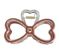 BIGULA Pinza transparente con lazo para moño para el pelo, pasador de pelo de sujeción fuerte, pinza para coletas de caballo, para peinar el cabello