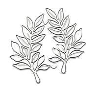 BIGULA Troqueles de corte de acero al carbono con patrón de hojas para tarjetas de invitación, álbumes de recortes, papel en relieve, decoración de tarjetas