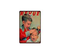 BIGYAK Barber Shop & Retro Metal Sign, 11.8 x 7.8 pulgadas