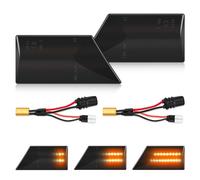 BIHEE Indicador lateral dinámico 4014 SMD luz intermitente ámbar compatible con O-pel Vectra C 2002-2008, luces laterales repetidoras de humo para Signum 2003-2008 - 2 piezas