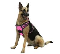 Bihotzak Arnes Perro Pequeño Mediano Grande sin Tirones Accesorios para Perros Ajustable Transpirable Reflectante con Cierres de Seguridad (Rosa, M)