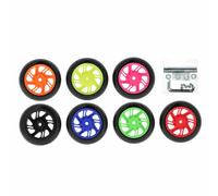 Bihr Ruedas de pie de apoyo Home Track caballete trasero fijo 2 piezas negro, negro