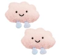 Biiange 2 topes de puerta de nube para pared con adhesivo trasero fuerte, protector de pared, pomo de puerta de protección amortiguadora, parachoques de manija de puerta, almohadilla autoadhesiva para