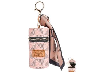 Biiange Estuche para lápiz labial, organizador de pintalabios, bolsa portátil para pintalabios de viaje (rosa)