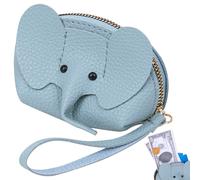 Biiange Monedero de elefante, llavero de elefante, bolso de cambio de elefante de dibujos animados para niñas y mujeres (azul claro), Azul/claro, Suave y fiable, peso ligero, no es fácil de llevar