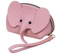 Biiange Monedero de elefante, llavero de elefante, bolso de cambio de elefante de dibujos animados para niñas y mujeres (rosa), Rosado, Suave y fiable, peso ligero, no es fácil de llevar