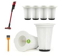 Biigdan 6 Piezas Filtro de Aspiradora Compatible con Einhell TE-SV 18 Li Aspiradora de Mano a Batería 2351266, Lavable y Reutilizable con Cepillo de Limpieza, Recambio Aspiradora