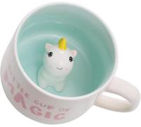 Biigming Tazas Unicornio 3D Taza de Cerámica Mug Cafe Desayuno Hecha a Mano Regalo Divertido para Mujer Amigos Miños(Unicornio)