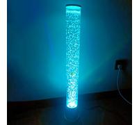 BiiKoon Lámpara De Tubo De Burbuja Eléctrica Lámpara De Lava LED con 7 Luces Que Cambian De Color Luz Nocturna De Acuario Regalos Sensoriales For Niños, Adultos, TDAH Y Autismo