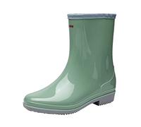 BIISDOST Botas de goma para exteriores, zapatos de jardín, resistentes al desgaste, agua de lluvia, botas de mujer, zapatos de mujer, zapatos de voleibol para mujer, verde, 38 EU