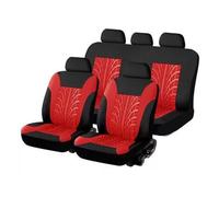 BIISVM Funda Asientos Delantero Decoración Protector Repuesto Interno Accesorios Automotrices Fundas para Asientos Automóvil Juego Completo Tapicería(Rojo)