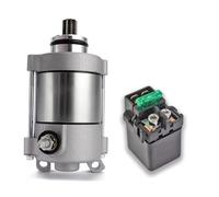 BIISVM Motor De Arranque Eléctrico para Motocicleta Y Relé Solenoide para CRF450 para CRF450X (2005-2014) 31200-MEY-671 35850-KCN-003 Motor Arranque(2 Pieces Set)