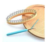 Biitfuu Conjunto de telar de punto redondo con aguja de gancho de hilo de color aleatorio para calcetines de tejer DIY Leggings bufanda