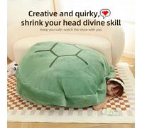 Biitfuu Funny Shell Almohada de Almohadilla Portátil de Lujo, Diseño Versátil para Fiestas de Juego, Verde, 80 Cm, Niños (80 cm)