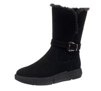 biJerou Zapatos de exterior para mujer 39 Invierno Plush Snow Boots Women's Frosted Flat Heel Thickened Wool Mid Tube Side Zipper Flat Bottom Soft Bottom Cotton Boots Warm Mid Tube Boots Plateau 39,