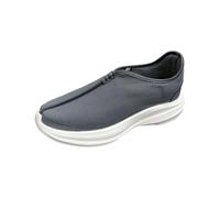 biJerou Zapatos de tela para hombre, antideslizantes, ocio, cómodos, estribo de un pie, lona para ocio, zapatos deportivos para hombre, 43, gris, 42 EU