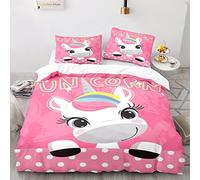 BIJOOT 240X260 Cm Fundas Nordicas Juveniles Arcoiris Unicornio Funda Edredon 240X260 Impresión 3D Fundas Nordicas Cama 180 Microfibra Suave con 2 Fundas De Almohada De 40X75Cm